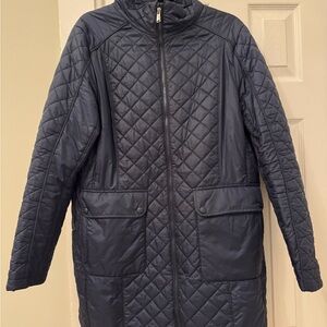 The North Face Jacket Womens XL Black Ruka Parka Quilted Puffer Full Zip Pockets